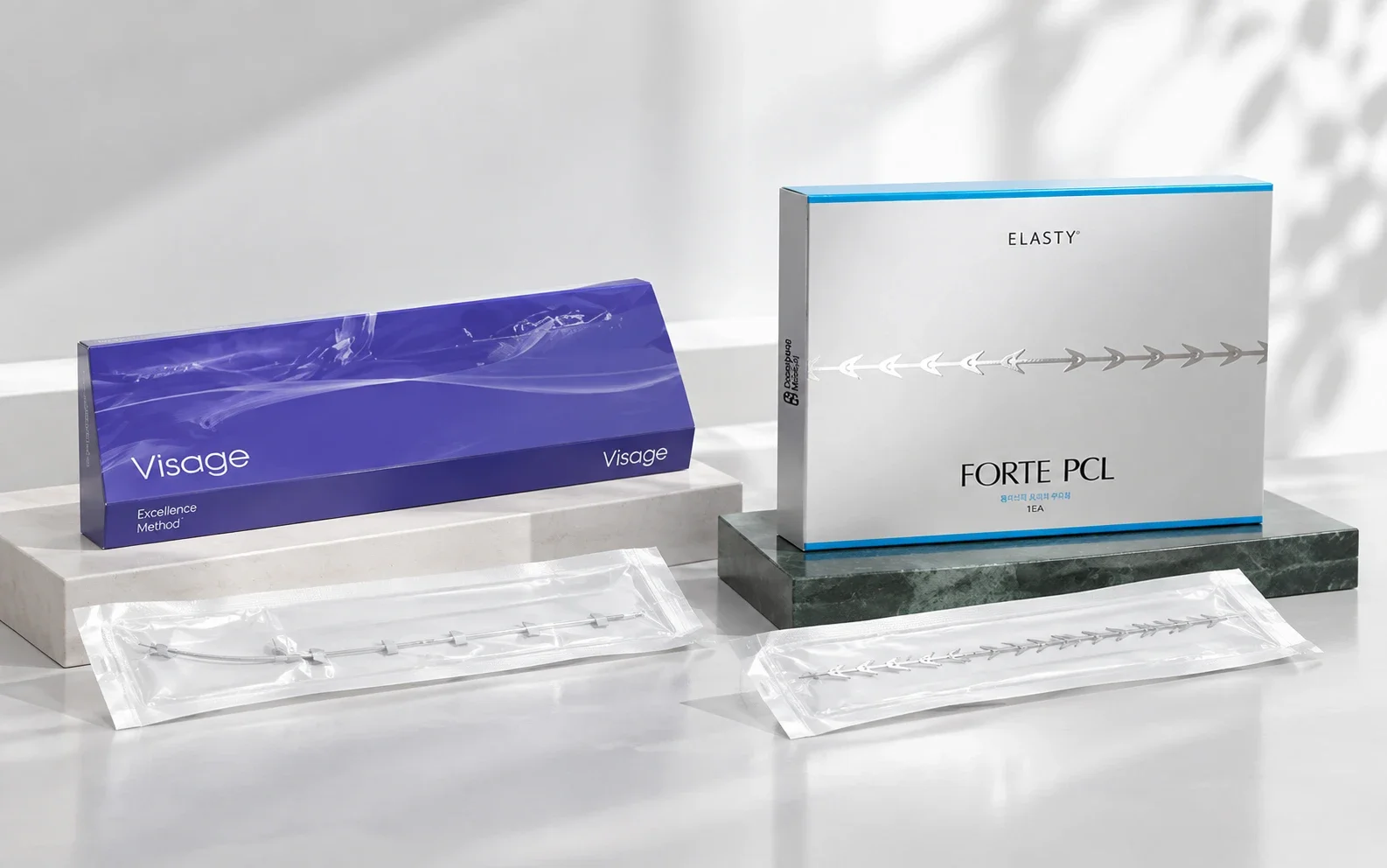 실리프팅 실 — 압토스(Excellence Visage)와 엘라스티(FORTE PCL)